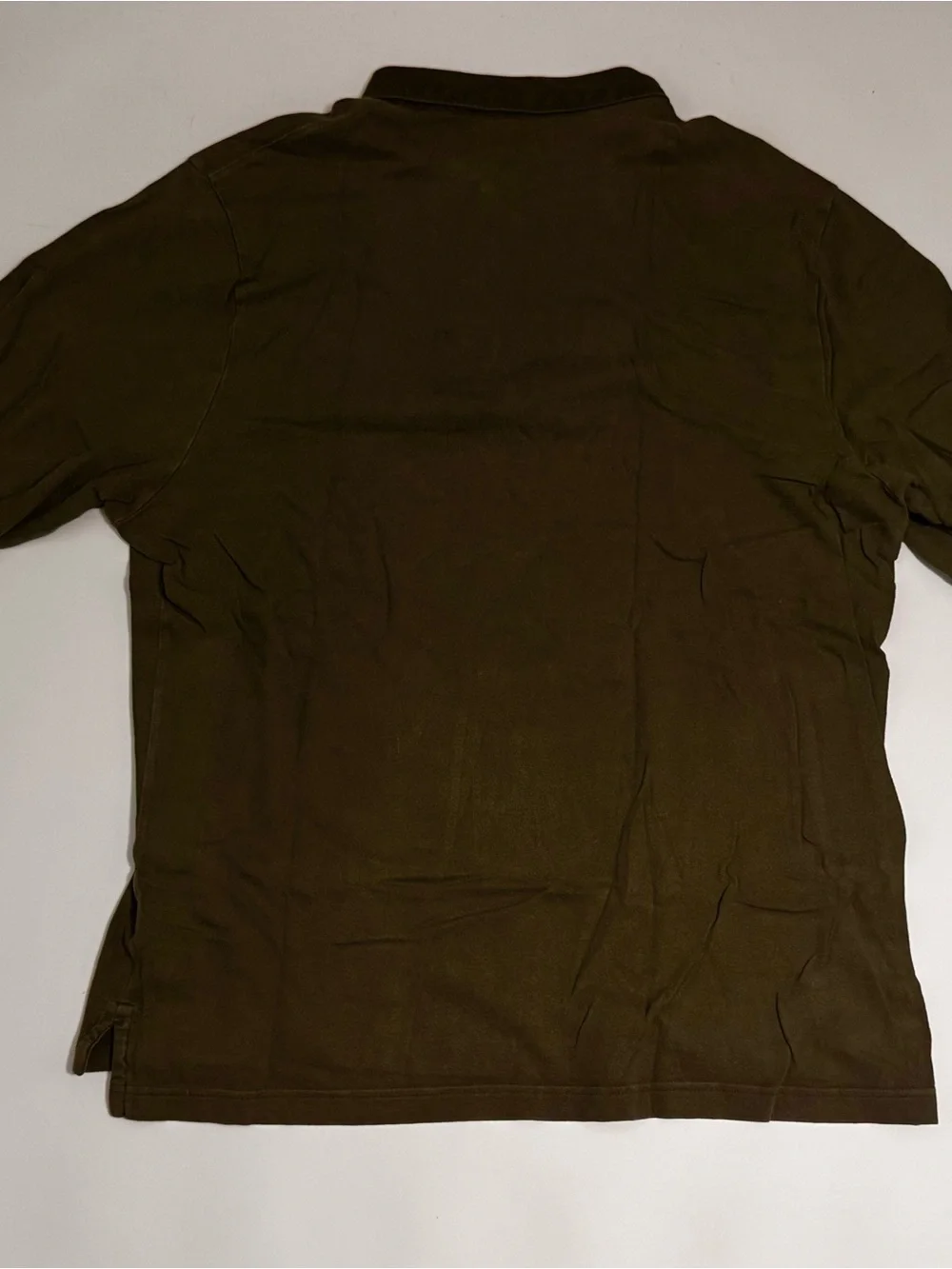 Old Navy Men's Brown Polo Shirt - Solid Dark Brown
